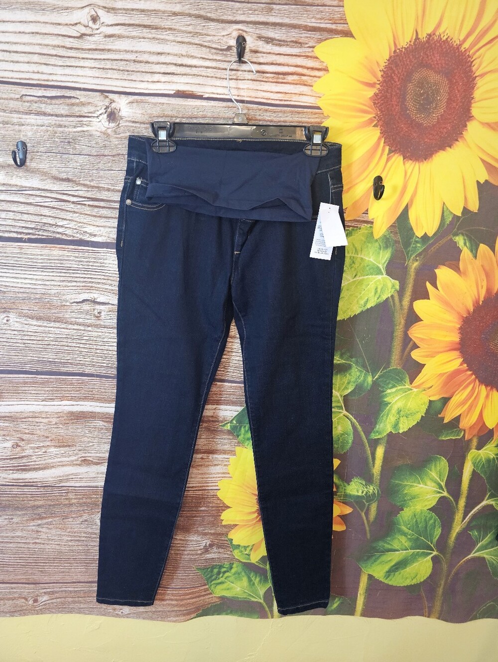 Indigo Blue Dark Navy Maternity Jeggings